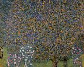 古斯塔夫克林姆特 - Roses under the Trees